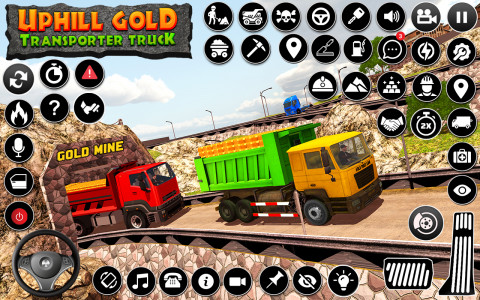 اسکرین شات برنامه Uphill Gold Truck Simulator 3D 1