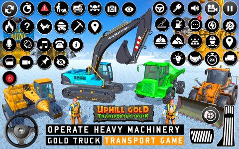 اسکرین شات برنامه Uphill Gold Truck Simulator 3D 5