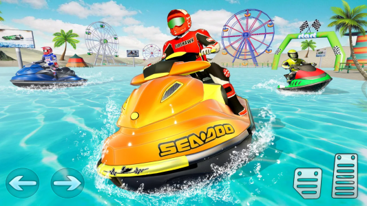 اسکرین شات برنامه Jetski Boat Racing: Boat Games 8