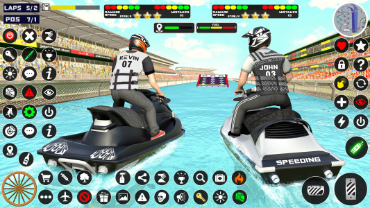 اسکرین شات 3 برنامه Jetski Boat Racing: Boat Games