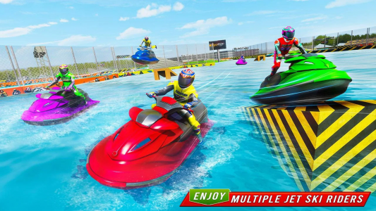 اسکرین شات 1 برنامه Jetski Boat Racing: Boat Games