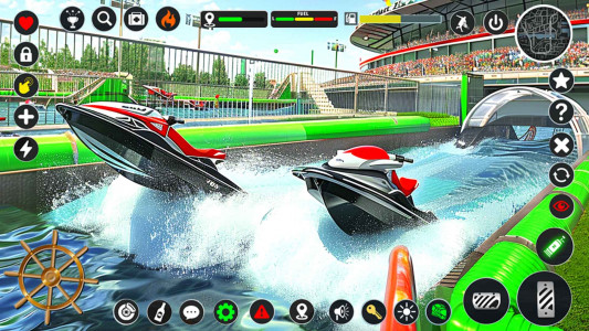 اسکرین شات برنامه Jetski Boat Racing: Boat Games 1