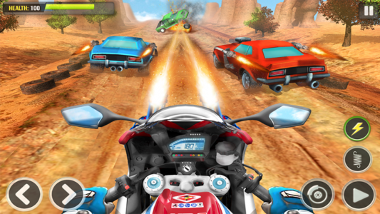 اسکرین شات بازی Gangster Bike: Real Race Game 7