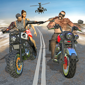 اسکرین شات بازی Gangster Bike: Real Race Game 1