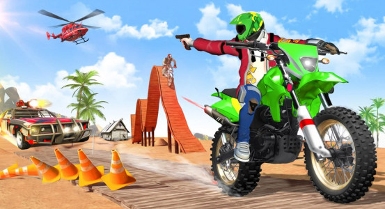 اسکرین شات بازی Gangster Bike: Real Race Game 4