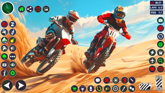اسکرین شات برنامه Motocross Dirt Bike Race Games 2
