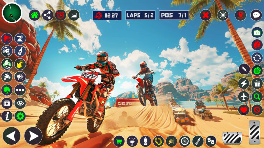 اسکرین شات 3 برنامه Motocross Dirt Bike Race Games
