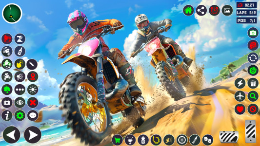 اسکرین شات 1 برنامه Motocross Dirt Bike Race Games