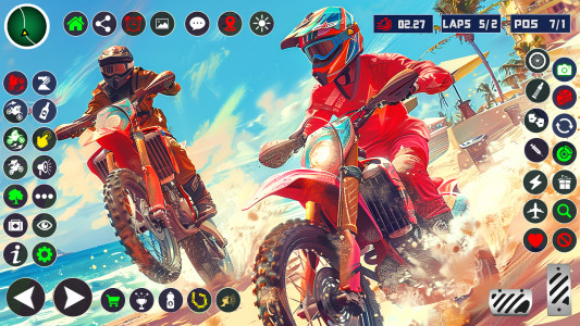 اسکرین شات 4 برنامه Motocross Dirt Bike Race Games