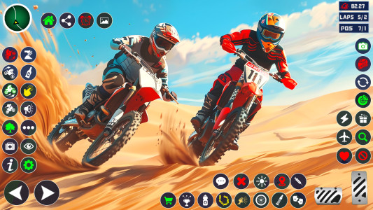 اسکرین شات 2 برنامه Motocross DirtBike Racing Game