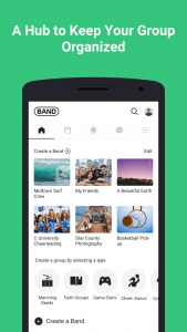 اسکرین شات 1 برنامه BAND - App for all groups