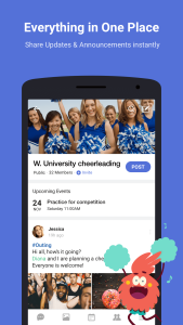 اسکرین شات 2 برنامه BAND - App for all groups