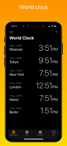 اسکرین شات برنامه Clock iOS 16 - Clock Phone 14 4