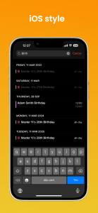 اسکرین شات برنامه iCalendar - Calendar OS 18 4