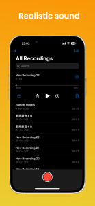 اسکرین شات 1 برنامه iVoice - OS 17 Voice Memos