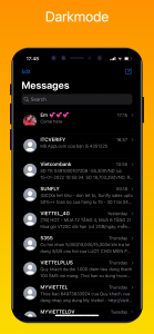 اسکرین شات برنامه Messages iOS 16 3