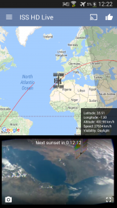 اسکرین شات برنامه ISS Live Now: View Earth Live 1