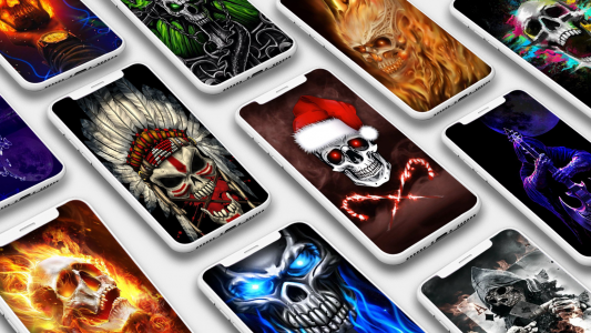 اسکرین شات برنامه Skull Wallpaper 1