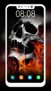 اسکرین شات برنامه Skull Wallpaper 4