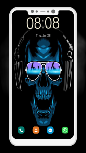 اسکرین شات برنامه Skull Wallpaper 7