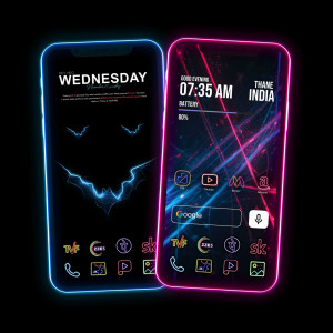 اسکرین شات 6 برنامه Neon Icon Pack