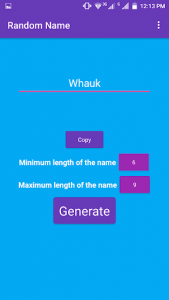 اسکرین شات برنامه Name Generator 4