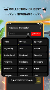 اسکرین شات برنامه Nickname in Style Nickname Generator for Free F 3