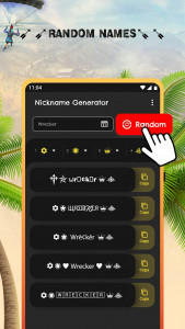 اسکرین شات برنامه Nickname in Style Nickname Generator for Free F 2