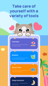 اسکرین شات 3 برنامه Catzy: Self-Care Journey