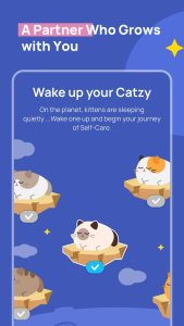 اسکرین شات 1 برنامه Catzy: Self-Care Journey
