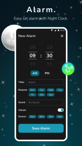 اسکرین شات برنامه Digital Clock: Night Clock 4