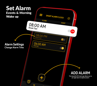 اسکرین شات برنامه Alarm Clock: Smart Night Watch 1