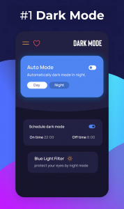 اسکرین شات برنامه Dark Mode: Night Mode All Apps 1