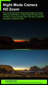 اسکرین شات 4 برنامه Night Mode Camera HD Zoom