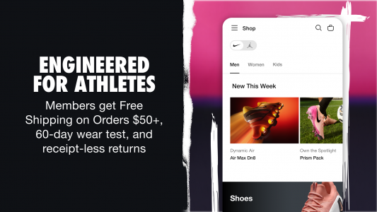 اسکرین شات 2 برنامه Nike: Shoes, Apparel & Stories