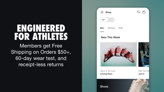 اسکرین شات 2 برنامه Nike: Shoes, Apparel & Stories