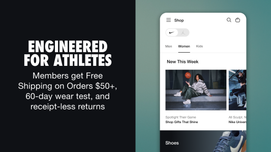 اسکرین شات 2 برنامه Nike: Shoes, Apparel & Stories