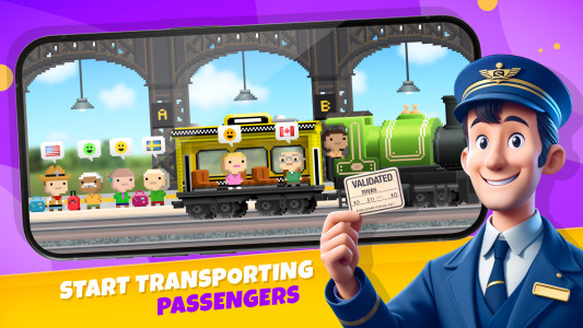 اسکرین شات 1 بازی Pocket Trains: Railroad Tycoon