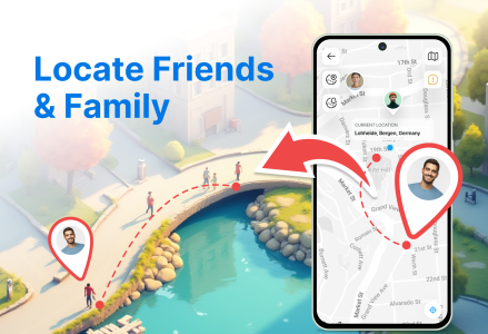اسکرین شات 1 برنامه GPS Location & Phone Tracker