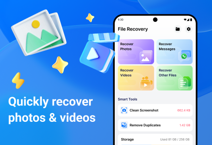 اسکرین شات 1 برنامه All Recovery - Photos, Videos