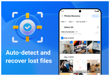 اسکرین شات 2 برنامه All Recovery - Photos, Videos