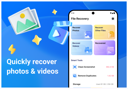 اسکرین شات 1 برنامه All Recovery - Photos, Videos