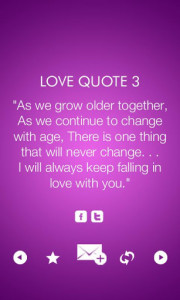 اسکرین شات برنامه Love and Romance Quotes 4