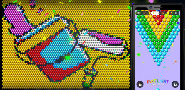اسکرین شات بازی Bubble Pop - Pixel Art Blast 3