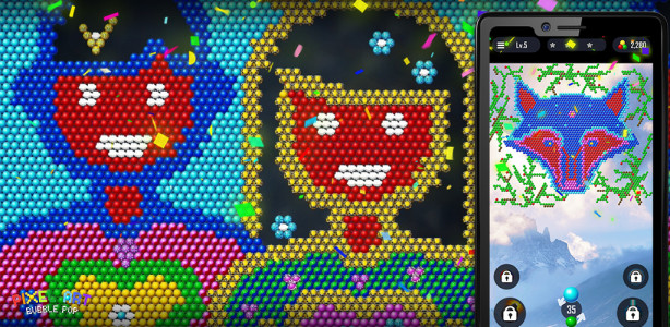 اسکرین شات بازی Bubble Pop - Pixel Art Blast 2