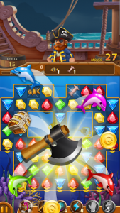 اسکرین شات بازی Jewels Ocean: Match3 Puzzle Adventure 4