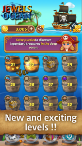 اسکرین شات بازی Jewels Ocean: Match3 Puzzle Adventure 2