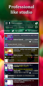 اسکرین شات 2 برنامه Sing karaoke record karaoke