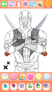 اسکرین شات 5 بازی Boys Ninja Coloring & Memory