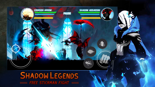 اسکرین شات بازی Shadow legends stickman fight 2